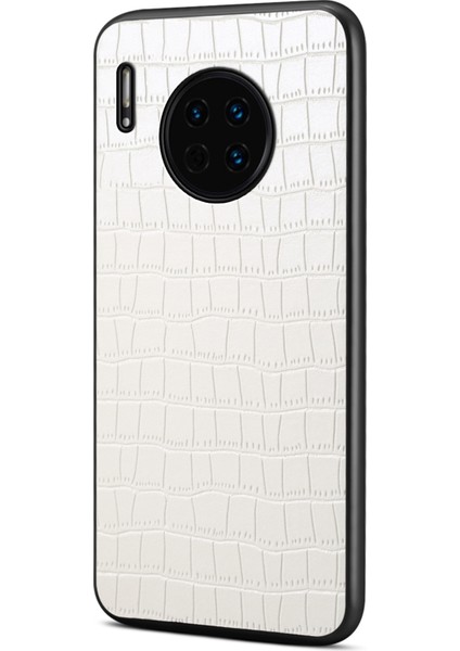 Huawei Mate 30 4g / 5g Timsah Dokulu Deri+Tpu+Pc Telefon Kapağı (Yurt Dışından)