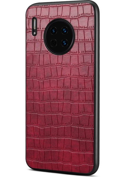 Huawei Mate 30 4g / 5g Timsah Dokulu Deri+Tpu+Pc Telefon Kapağı (Yurt Dışından)