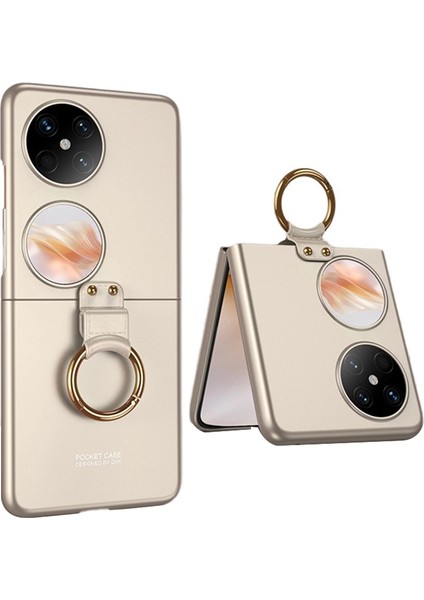 Huawei Pocket 2 Halka Tutucu Kickstand Sert Pc Katlanır Telefon Kapağı (Yurt Dışından)