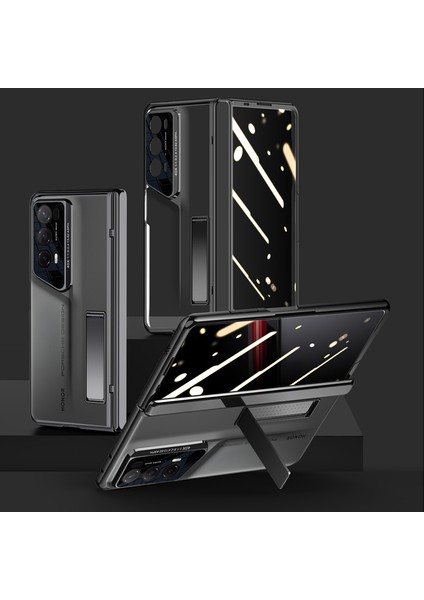 Honor Magic V2 Rsr Şeffaf Pc + Akrilik Kickstand Telefon Kapağı (Yurt Dışından)