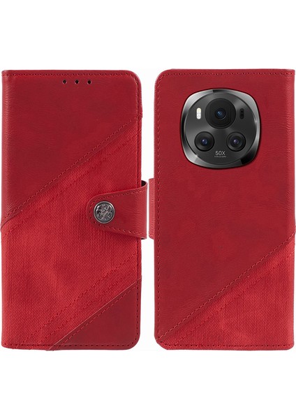 Honor Magic6 5g Crazy Horse Doku Cüzdanlı Deri Telefon Kılıfı (Yurt Dışından)