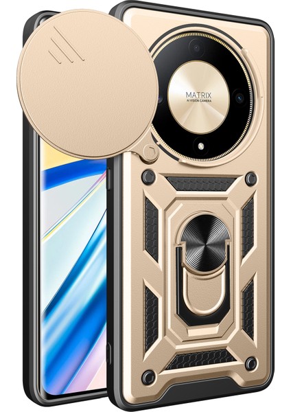 Honor X9B 5g / Magic6 Lite 5g Tpu+Pc Slayt Lens Koruma Kapağı (Yurt Dışından)