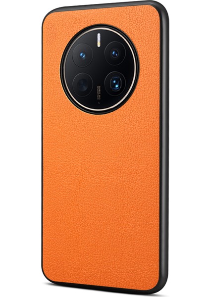Huawei Mate 50 Pro 4g Deri Kaplamalı Pc+Tpu Koruyucu Telefon Kılıfı (Yurt Dışından)