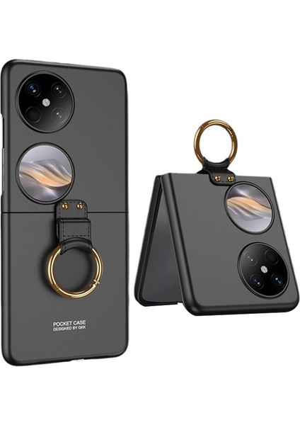 Huawei Pocket 2 Halka Tutucu Kickstand Sert Pc Katlanır Telefon Kapağı (Yurt Dışından)