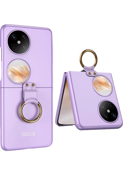 Huawei Pocket 2 Halka Tutucu Kickstand Sert Pc Katlanır Telefon Kapağı (Yurt Dışından)