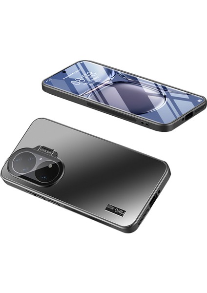 Huawei P50 Pro 4g Anti-Drop Tpu+Pc Kabuk Lens Korumalı Telefon Kılıfı ve Kickstand (Yurt Dışından)