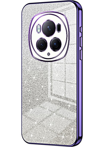 Honor Magic6 Pro 5g Degrade Glitter Elektroliz Kaplama Tpu Kabuk (Yurt Dışından)