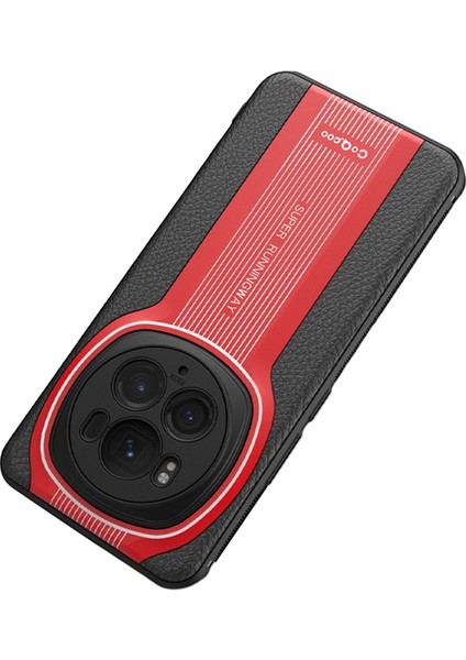 Honor Magic6 Pro 5g Deri Arka Kılıf Akrilik + Tpu Hibrit Koruyucu Telefon Kapağı (Yurt Dışından)