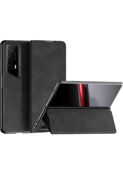 Honor Magic V2 Rsr Nappa Texture Pc+Deri Arka Telefon Kapağı (Yurt Dışından)