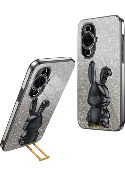 Huawei Nova 11 Pro / Nova 11 Ultra Kickstand Kapak Galvanik Telefon Kılıfı (Yurt Dışından)