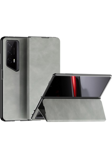 Honor Magic V2 Rsr Nappa Texture Pc+Deri Arka Telefon Kapağı (Yurt Dışından)