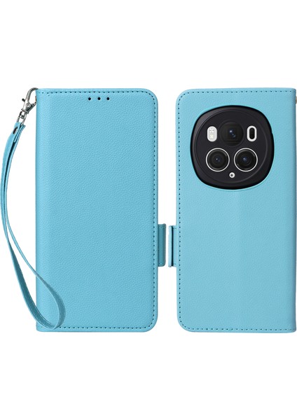 Honor Magic6 Pro 5g Pu Deri Cüzdan Manyetik Toka Damla Korumalı Kapak (Yurt Dışından)