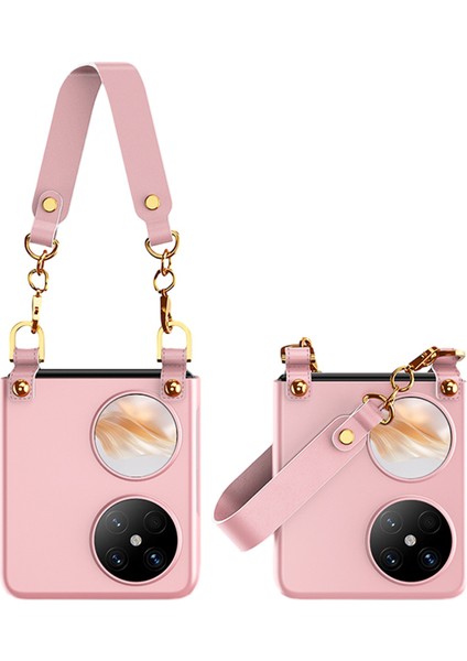 Huawei Pocket 2 Katlanır Telefon Askılı Sert Pc Kapağı (Yurt Dışından)