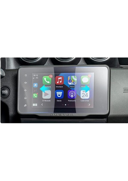 Dacia Duster Multimedya 8 Inç Ekran Koruyucu Navigasyon modelleri