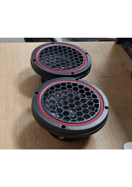 16CM Kırmızı Neon Işıklı Hoparlör ve Midrange Kapağı 1takım (2ADET) fırsatları