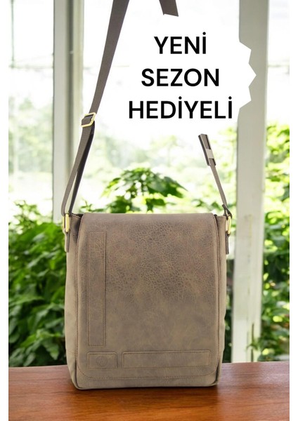 Unisex Vizon Su Geçirmez Postacı Iş Okul Evrak Laptop Çantası