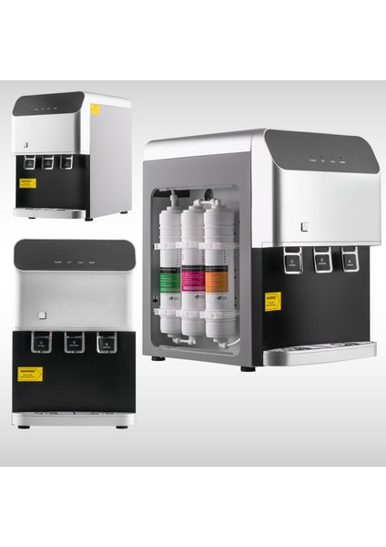 Tezgah Üstü Sıcak Soğuk Arıtmalı Su Sebili Gri Premium fiyatları