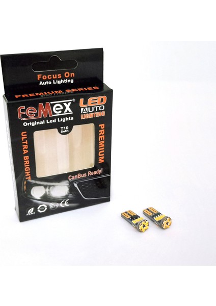 Premium 15SMD Mini T10 LED Ampul Parlak Gün Işığı