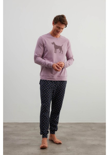 Erkek Pamuklu Uzun Kollu Pijama Üstü modelleri