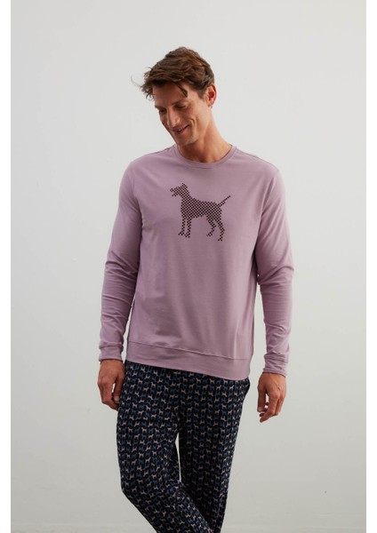 Erkek Pamuklu Uzun Kollu Pijama Üstü indirimleri