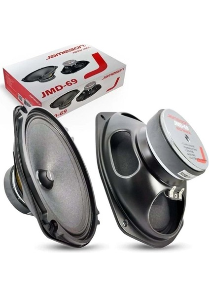 Oto Mıdrange Oval 6x9" 480W 2 Adet Jmd-69 Kapaksız Yeni Model