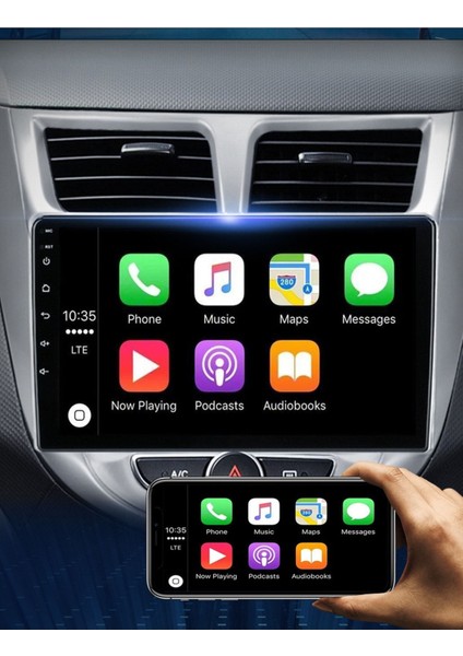Hyundai Accent Blue Multimedya Carplay 9 Inc Hd IPS Ekran 4GB/64GB Android 12 Kamera Hediyeli