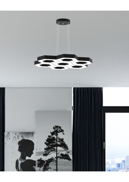 Miele (Siyah Kasa, Beyaz Işık) Ledli Modern Sarkıt LED Avize fiyatları