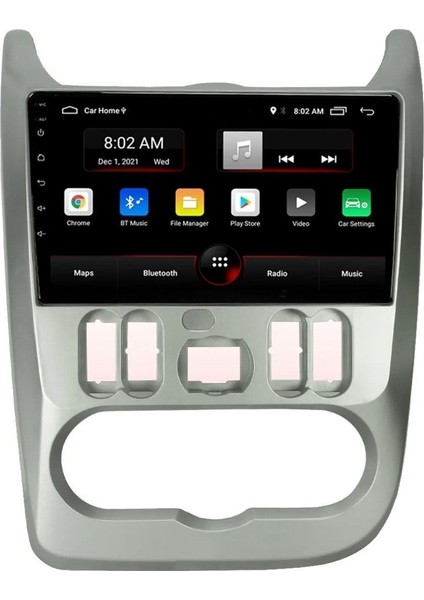 Dacia Logan Android Multimedya Carplay 9 Inc Hd IPS Ekran 2GB/32GB Kamera Hediyeli