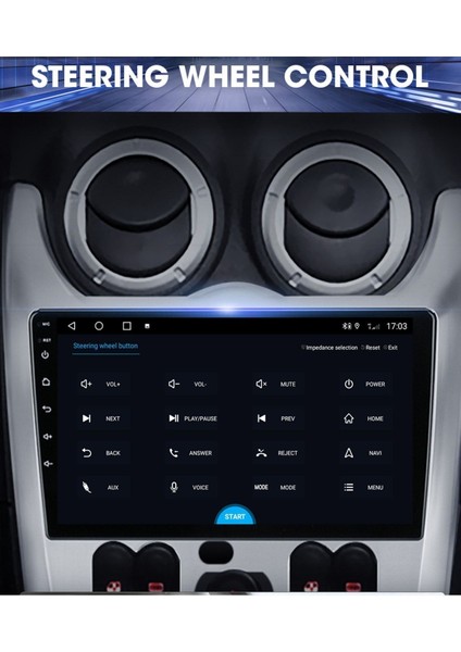 Dacia Logan Android Multimedya Carplay 9 Inc Hd IPS Ekran 2GB/32GB Kamera Hediyeli indirimleri