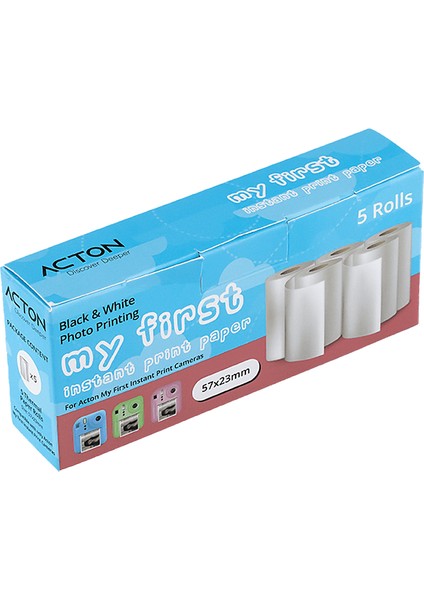 Şipşak Dijital Çocuk Fotoğraf Makinesi Kağıdı (5li Paket)