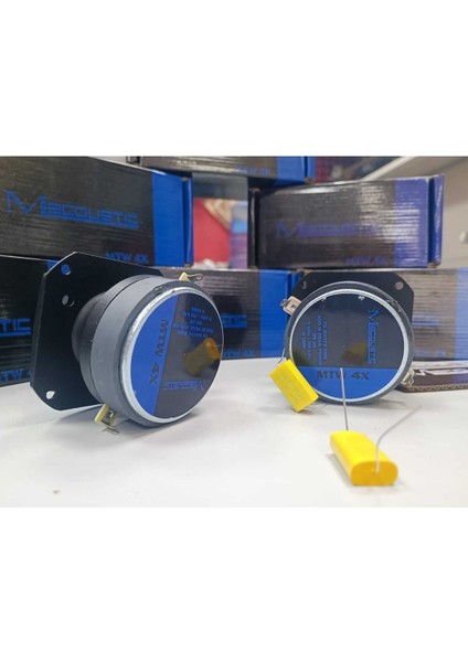 Macoustic 10 cm Kare Tweeter Profosyonel Mtw 4x 150 Watt 75 Rms