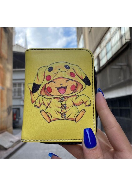 Sarı Pokemon Pikachu Baby Kısa Cüzdan