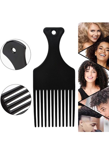 Siyah Geniş Diş Fırçası Seçim Tarak Çatal Saç Fırçası Eklemek Saç Toplama Tarak Plastik Tarak Kıvırcık Afro Saç Şekillendirici Araçları Kadın Erkek (Yurt Dışından) fiyatları