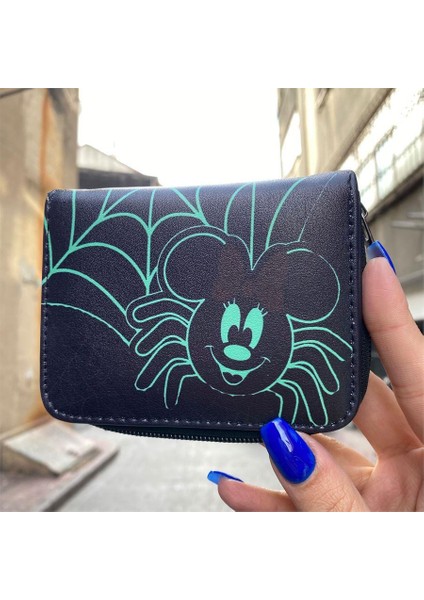 Yeşil Spider Smile Kısa Cüzdan