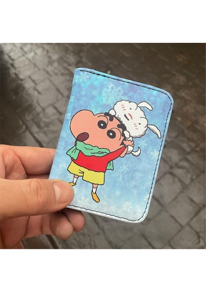 Anime Crayon Shin-Chan Shinnosuke Nohara&shiro Happy Kısa Cüzdan fiyatları