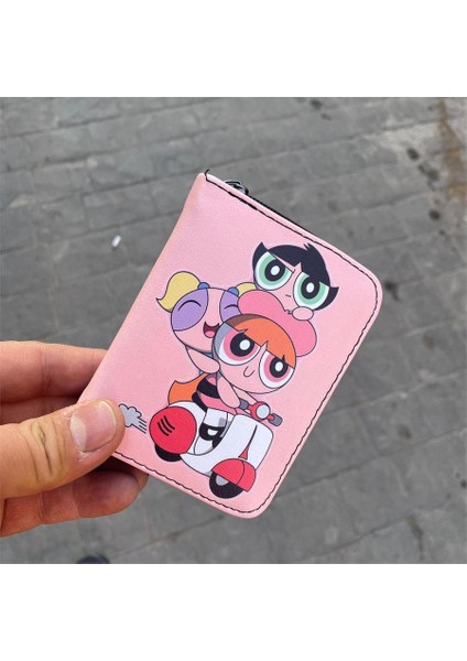 Happy The Powerpuff Girls Motorcycle Kısa Cüzdan fiyatları