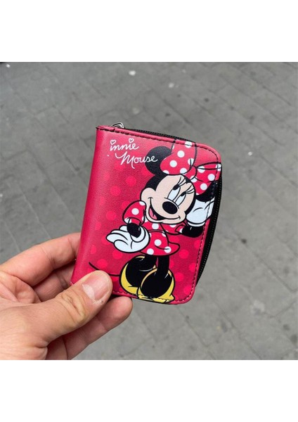 Puantiyeli Elbiseli Mickey Mouse Kısa Cüzdan fiyatları