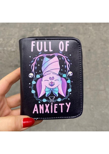Siyah Full Of Anxiety Kısa Cüzdan fiyatları