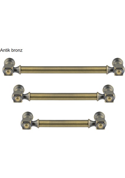 Bien Kulp Antik Bronz Renkli C:224MM 3'lü Avantaj Paket modelleri