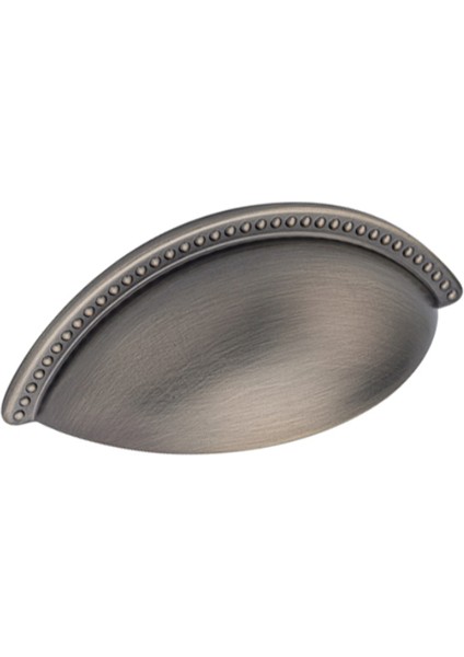 Calisto Kabuk Kulp Antik Gümüş Renkli 64MM 3'lü Avantaj Paket