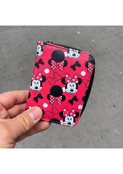 Kırmızı Minnie Mouse Kolaj Kısa Cüzdan fiyatları