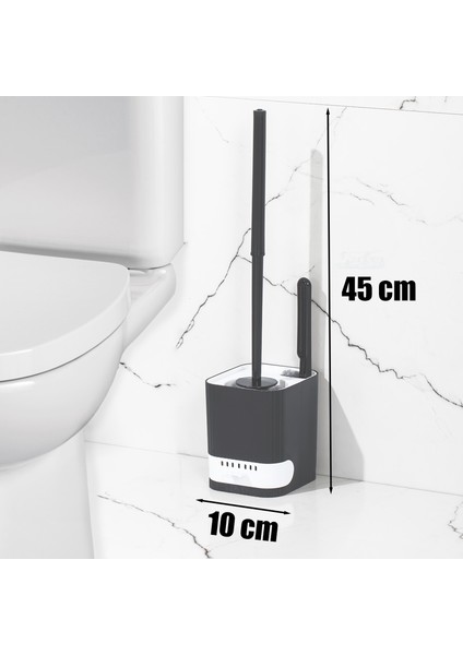 2038 Pratik Temizlik Tuvalet Fırçalığı Banyo Tuvalet Klozet Fırçası Wc Fırçası
