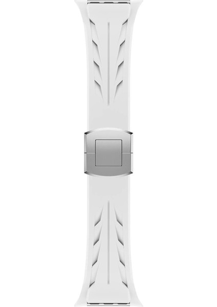 Apple Watch 7 8 Se 45MM KRD-127 Metal Tokalı Uzunluk Ayarlı Silikon Kordon fırsatları