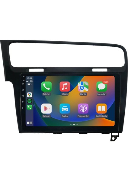 Volkswagen Golf 7 Multimedya 10 Inc Hd IPS Ekran 2GB/32GB Android 12 Sürüm Park Kamerası Hediyeli