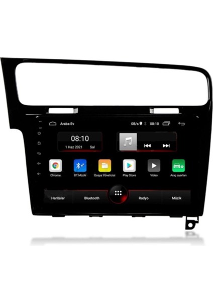 Volkswagen Golf 7 Multimedya 10 Inc Hd IPS Ekran 2GB/32GB Android 12 Sürüm Park Kamerası Hediyeli modelleri