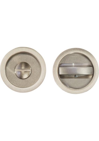Round Gömme Kayar Kapı Kulp Wc Tipi Inox Renkli 2'li Avantaj Paket