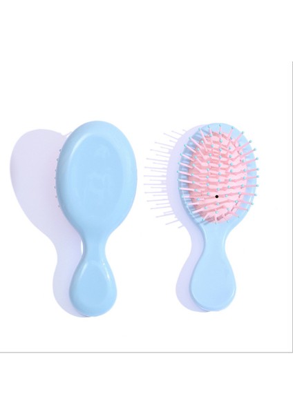 Parlak-Mavi Kızlar Saç Derisi Masaj Tarak Saç Fırçası Kadın Islak Kıvırcık Detangle Saç Fırçası Salon Kuaförlük Şekillendirici Araçları (Yurt Dışından)
