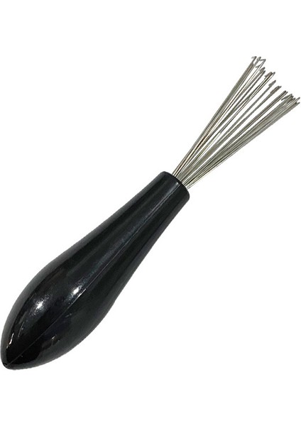 Siyah Mini Tarak Saç Temizleme Fırçası Seyahat Taşınabilir Tarak Temizleyici L Şeklinde Pençe Epilasyon Aracı Yıkanabilir Paslanmaz Çelik Saç Temizleyici (Yurt Dışından)