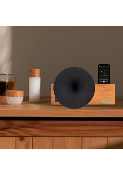 Muse Açık Ceviz Akustik Gramofon