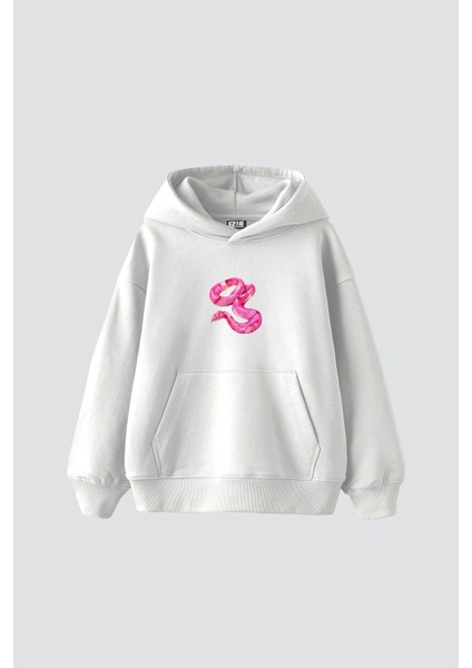 Platonic Baskılı Oversize Unisex Premium Beyaz Hoodie fiyatları